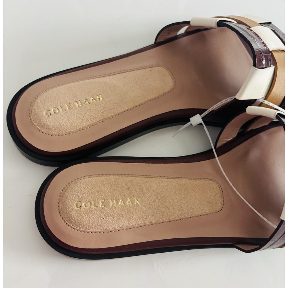Cole Haan Go-To Ensley Leather Slide Sandal Women's Colorblock Size 9 B - Picture 5 of 5